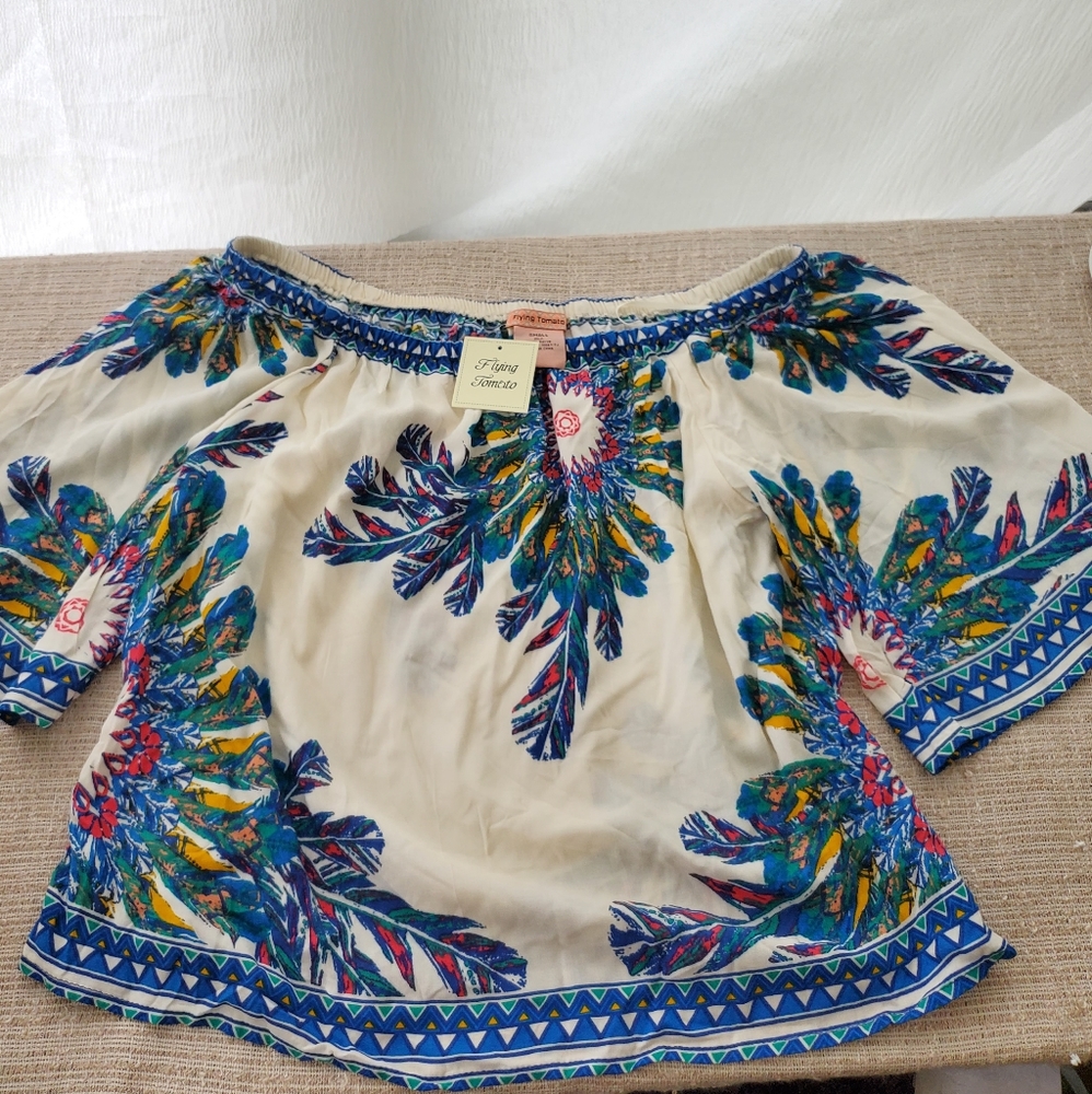 NWT Flying Tomato Off the Shoulder Top